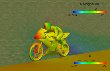 Openfoam for Windows 5 OpenFOAM for Windows motorBike case example 4 1