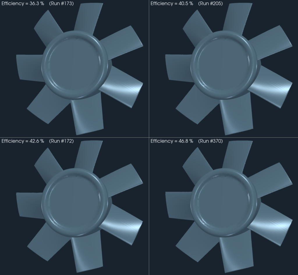 Axial Fan Simulation-driven Optimization 5 Axial fan optimization comparison