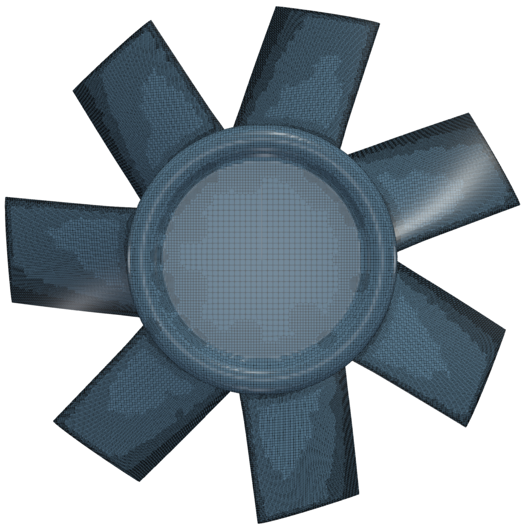 Axial Fan Simulation-driven Optimization 13 axial fan optimization impeller mesh